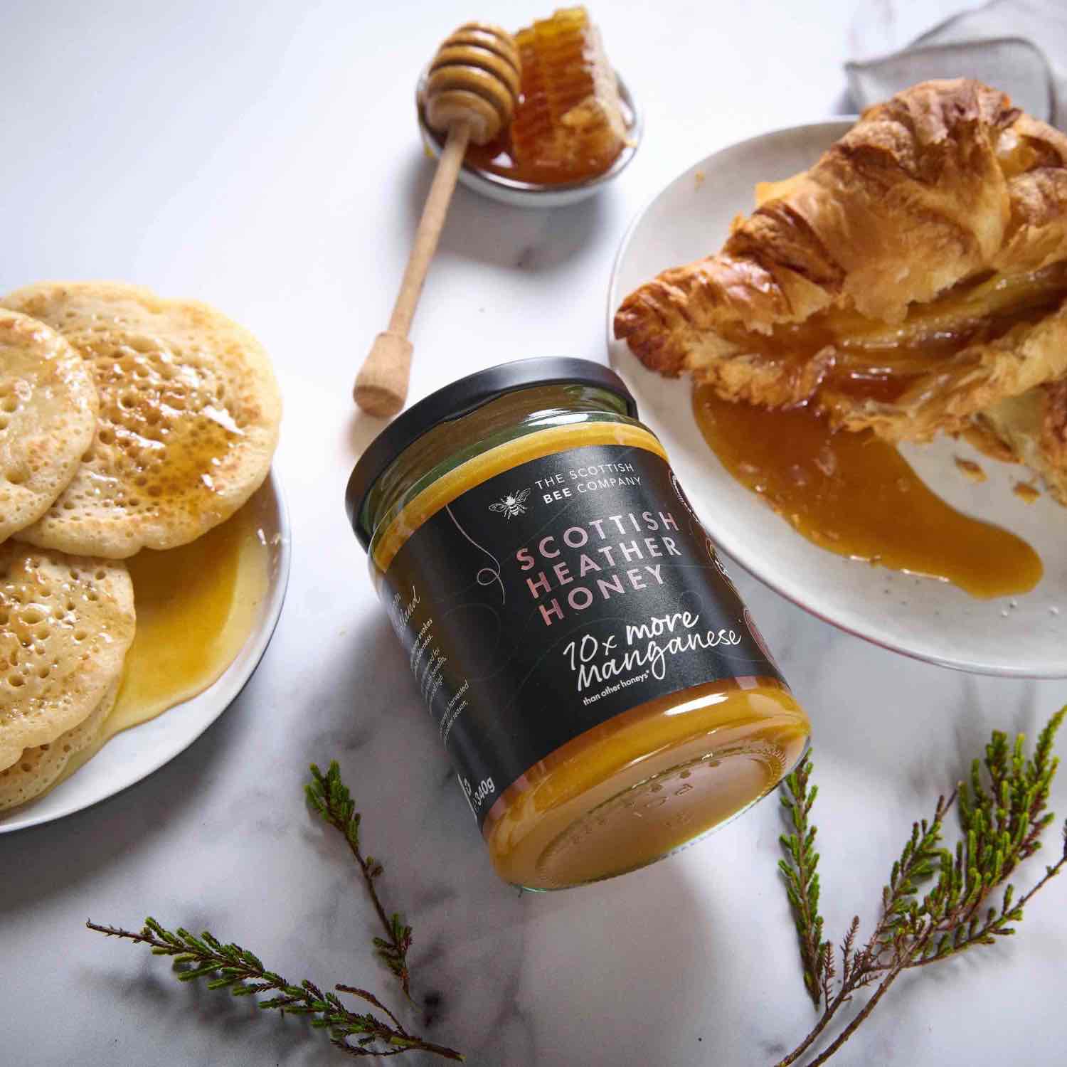 Scottish Bee Company – wholesale Honey – Scottish Heather Honey 340g Gift - Pure Honey2