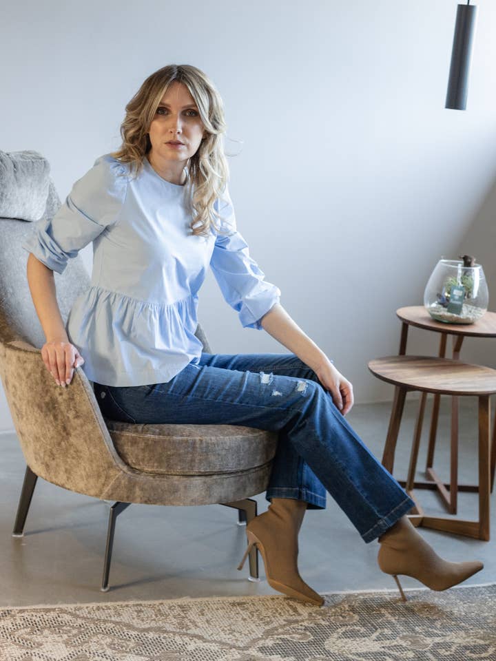 Jeans - MELINA BEA BOOTCUT - Blu mandarino per la vendita all'ingrosso da parte di Glücksstern