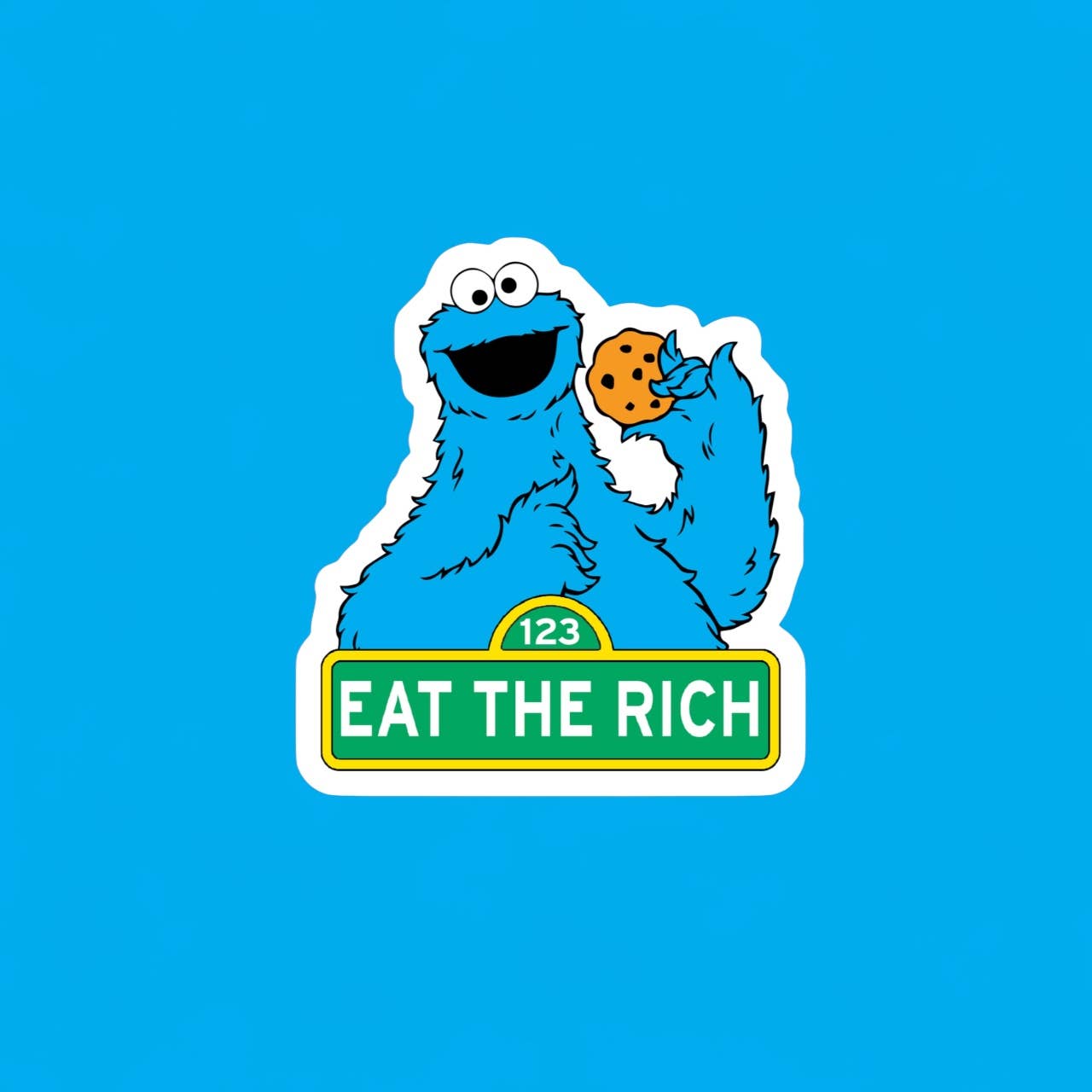 Ace the Pitmatian Co - Wholesale Sticker - Eat the Rich Sticker1
