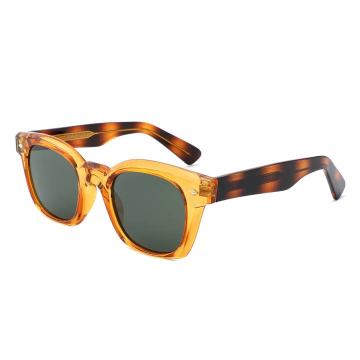Cramilo Eyewear - Wholesale Sunglasses - Women's - Retro Square Polarized Curved Modern Fashion Sunglasses