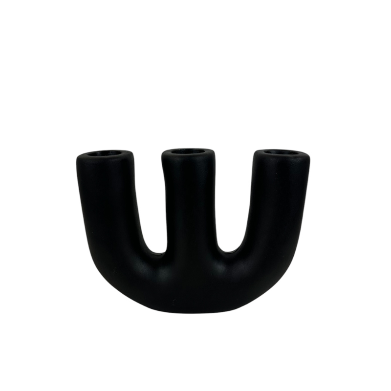 Homexclusive - Wholesale Candle Holder - Candlestick Triva - Black4