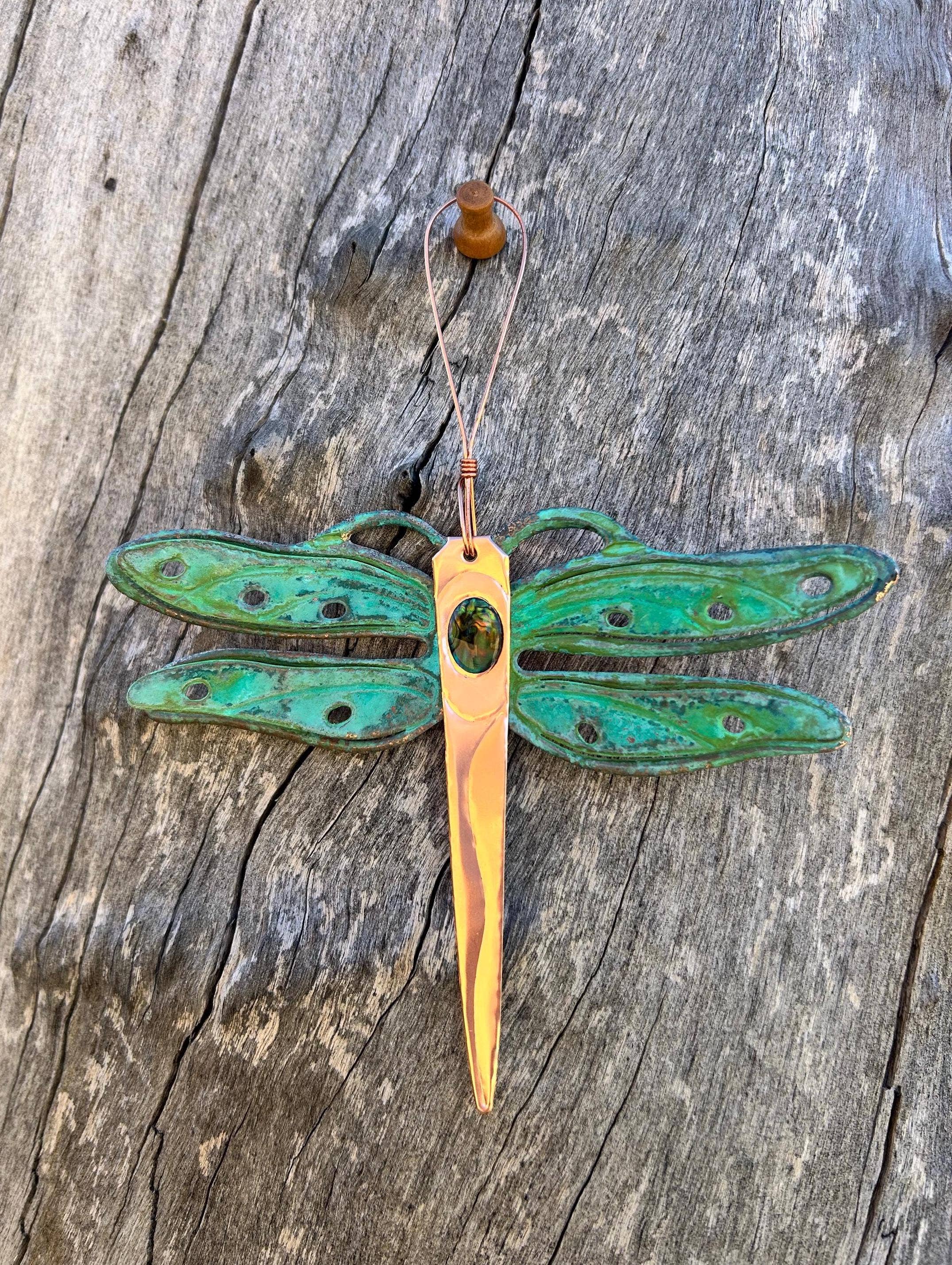 Dos Damas Designs – wholesale Ornament – Dragonfly Copper Christmas Ornament1