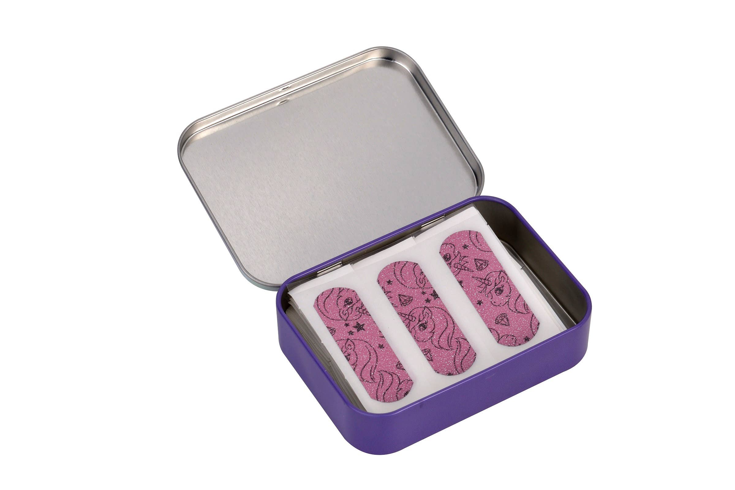 Takecare - Wholesale Bandaids/Bandages - Kids & Baby - Unicorn - Metal Bandage Box (24 dressings)1