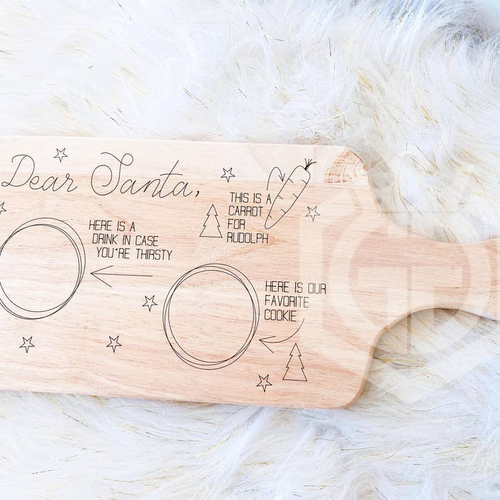 Santa Cookie Tray for wholesale by Glaminfinity Creations