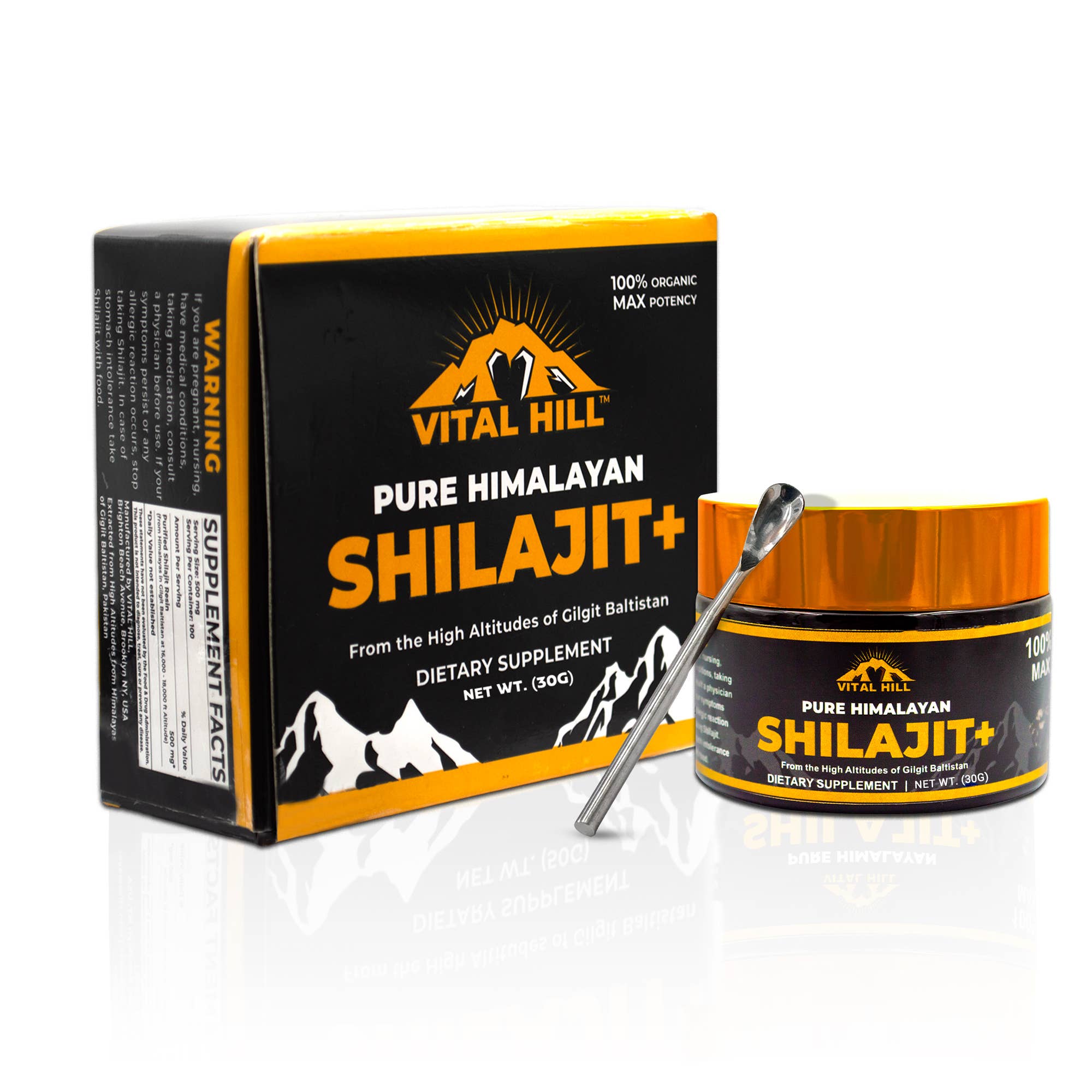 Vital Hill - Wholesale Oral Supplement/Vitamin - Vital Hill Premium Himalayan Shilajit - Energy Supplement0