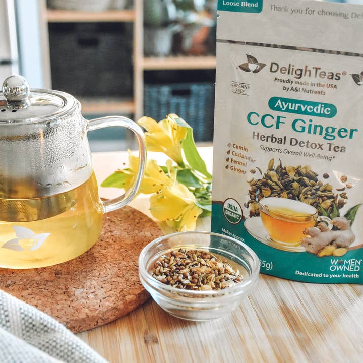 DelighTeas® - Wholesale Loose Tea - Ayurvedic CCF + Ginger - Loose Tea2