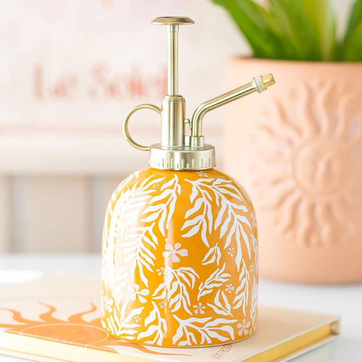 Summer Leaf Print Ceramic Plant Mister and other Purchase Wholesale plastic herb grinder. Free Returns & Net 60 Terms on Faire trending on Faire.