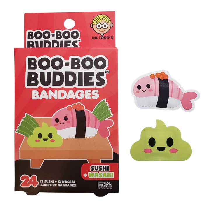 Kalan - Wholesale Bandaids/Bandages - Boo Boo Buddies Bandages - Sushi + Wasabi