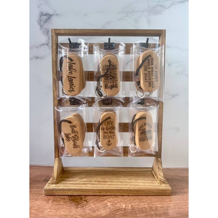 The Lillie Pad - Wholesale Keychain - Unisex - Floating Cork Keychain for Boating and Lake Life5