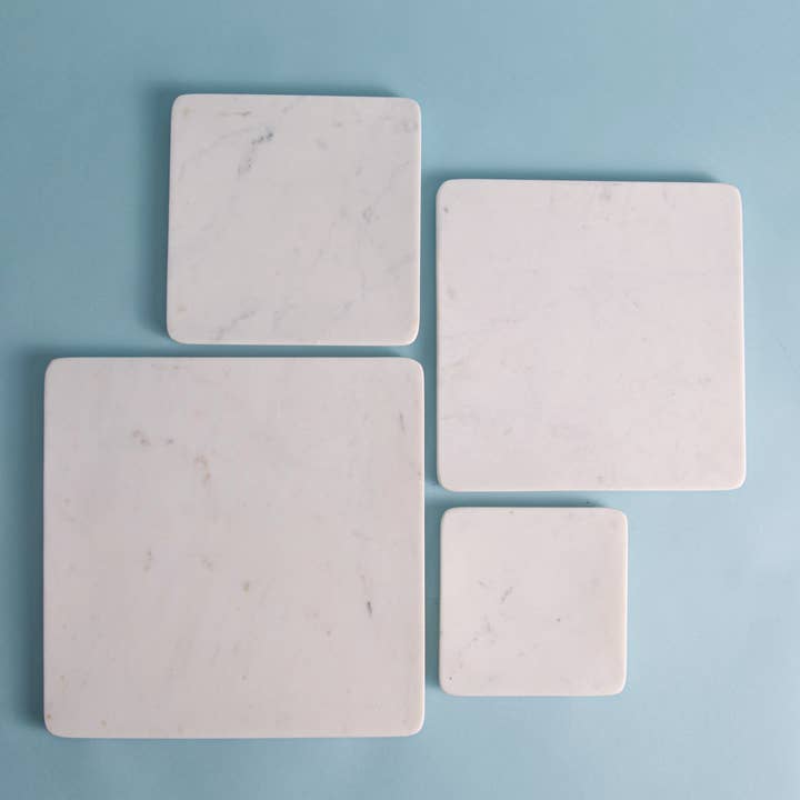 BIDKhome - Wholesale Platter - X-Lg. Square Marble Platter 15" x 15"