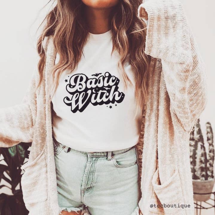 Basic witch t-shirt voor wholesale door TCC Boutique