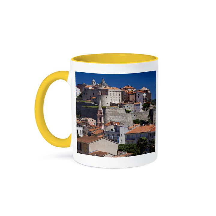3dRose - Wholesale Coffee Mug - 3dRose, France, Corsica, La Balagne, Calvi, elevated view - EU09 WBI3729 - Walter Bibikow, Mug
