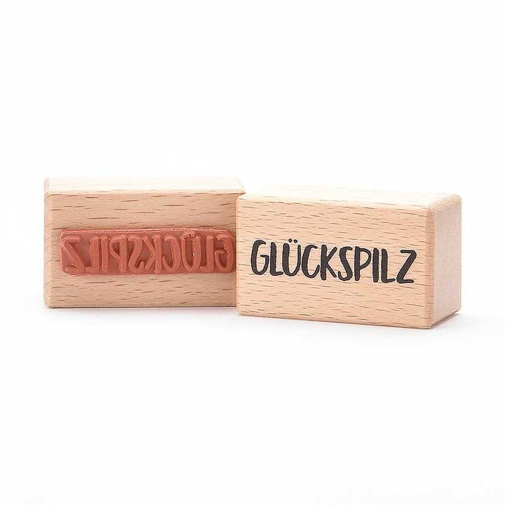 Stamp: Lucky · german text for wholesale by Heindesign