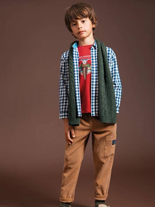 Rutig skjorta (583032-189) för wholesale av Lanidor Kids