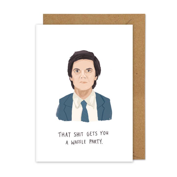 Middle Mouse - Wholesale Everyday Greeting Card - Severance Inspired A6 Greetings Card