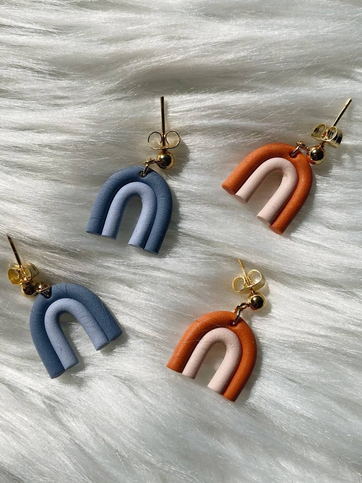 Pendientes mini arcoíris monocromáticos para venta al por mayor de Muni Muni