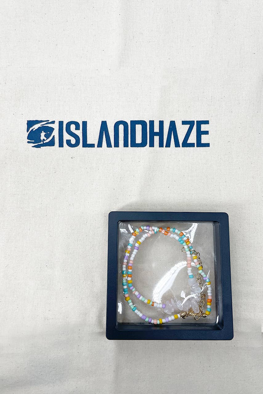 Islandhaze - Wholesale Beaded/Pearl Necklace - Rice  Beads with crystal stone necklace4