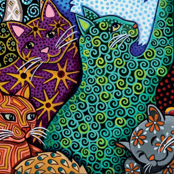 Art & Fable Puzzle Company, LLC - Wholesale Puzzle - Adult - NEW! Cat Lady; 1000-pc Velvet-Touch Jigsaw Puzzle3