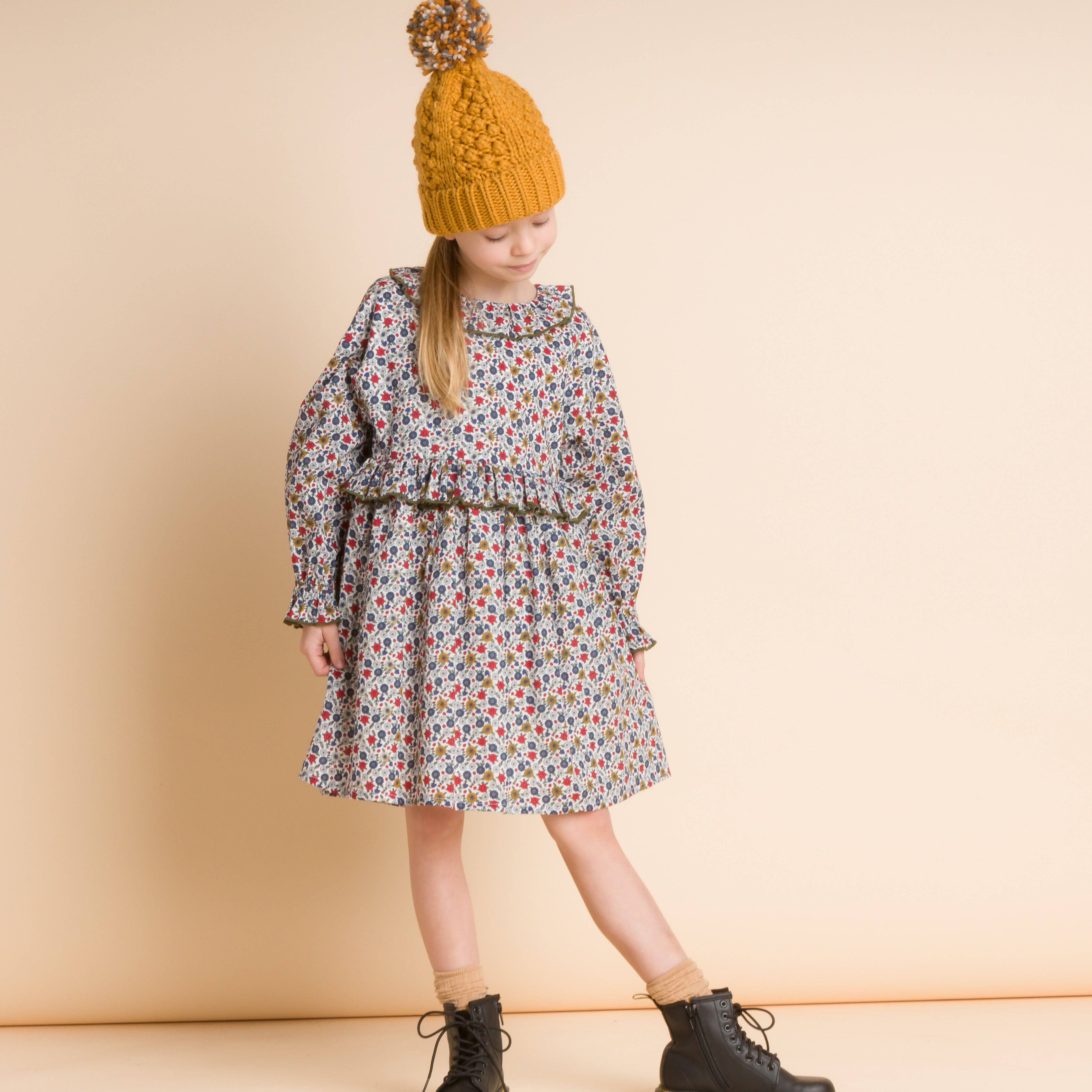 Beet World - Wholesale Dress - Kids - Ruffle Collar Dress | Rainier Valley2