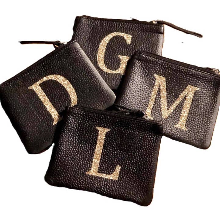 Alphabet Leather Coin Purse With Key Holder and Money Pouch for wholesale by Hydestyle London