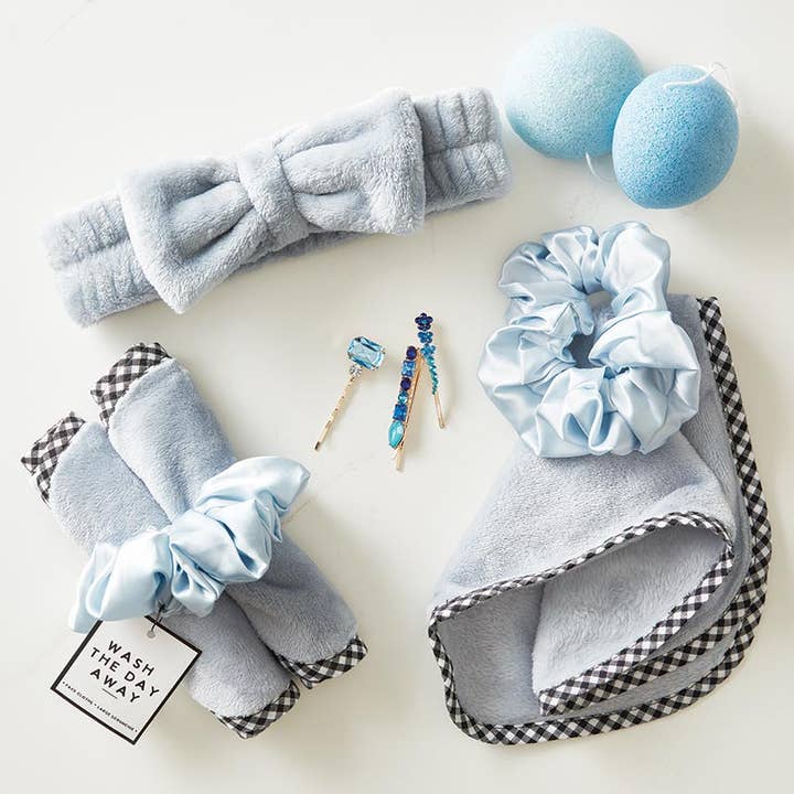 Bella Sleep + Spa - Wholesale Spa Headband - Plush Bow Headband - Coastal