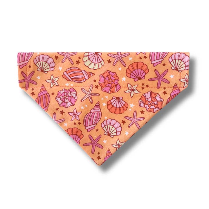 Bandana per cani con conchiglie di sirene per la vendita all'ingrosso da parte di Annie & Val Handmade