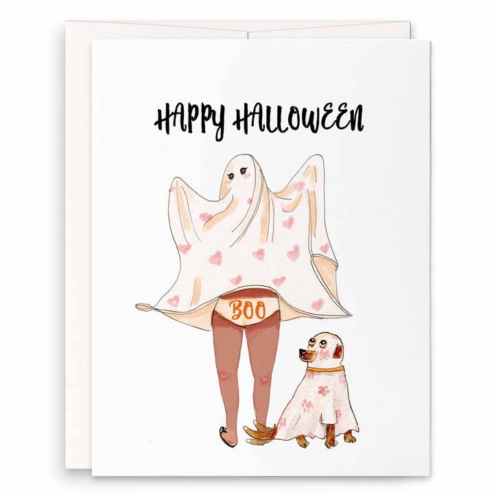 Halloween Boo Booty - Funny Halloween Card for wholesale by Liyana Studio
