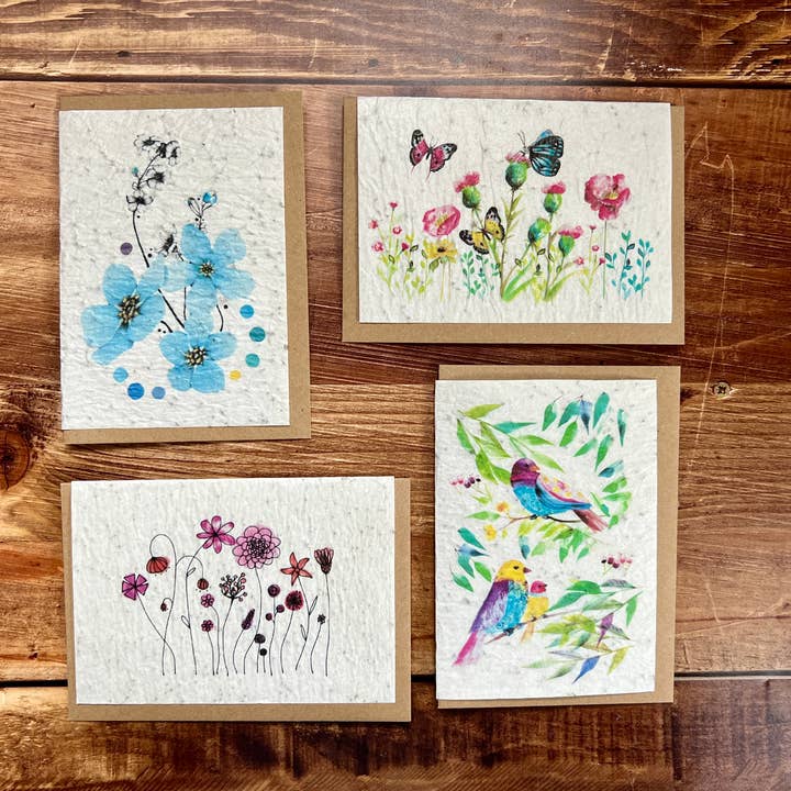 Les cartes de Lulu – Großhandel Grußkarten für den Alltag – Neutrale Grußkarte für Erwachsene, entkernt, 3 x 8 Designs