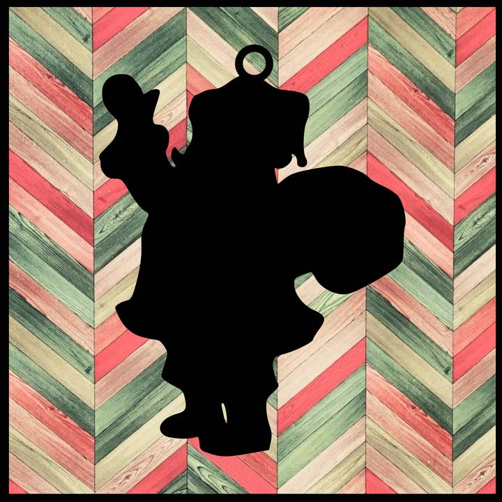 Ornamento in metallo Babbo Natale per la vendita all'ingrosso da parte di Designed With Sparks