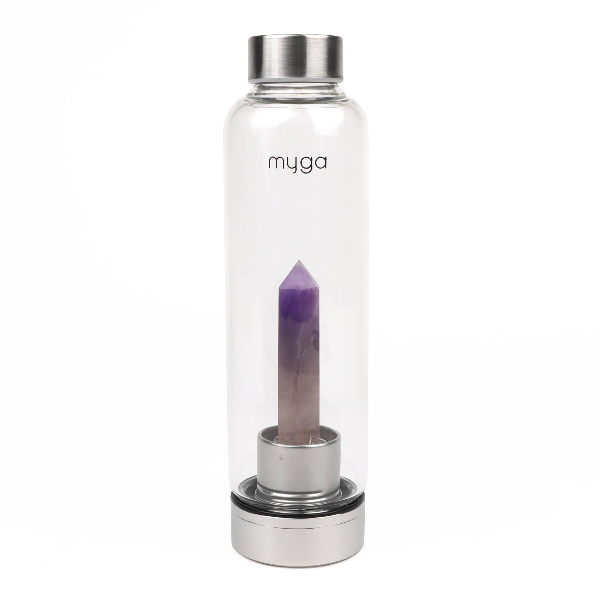 Myga – Engroshandel Vandflaske – Ametyst krystal glas vandflaske6