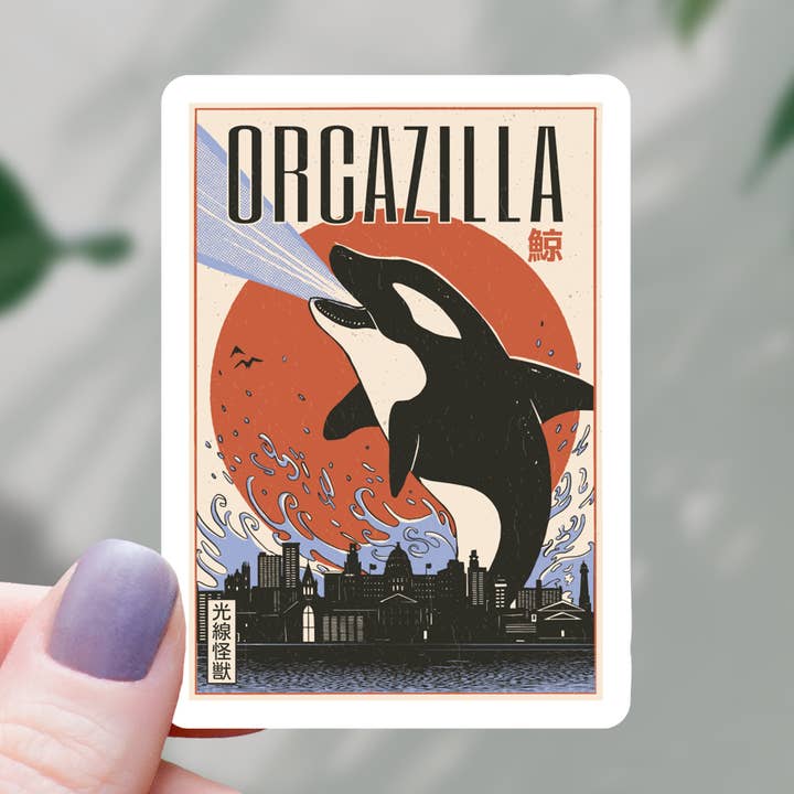 Orczilla Monster Sticker - 3" for wholesale by Mimic Gaming Co