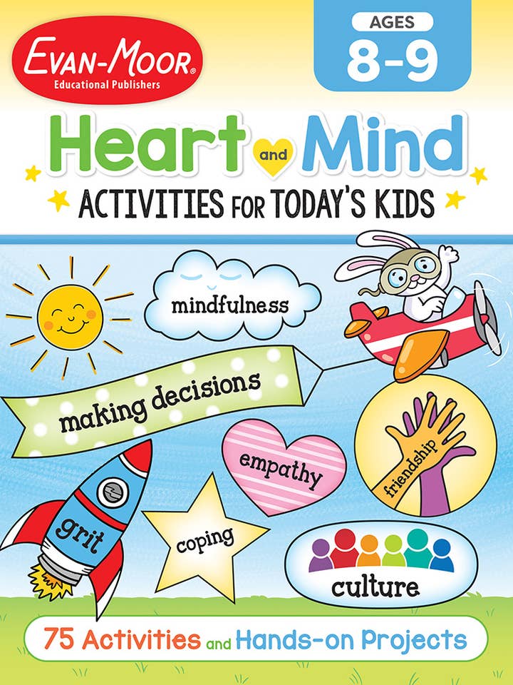 Quaderno sulle attività del cuore e della mente per bambini, 8-9 anni per la vendita all'ingrosso da parte di Evan-Moor Educational Publishers