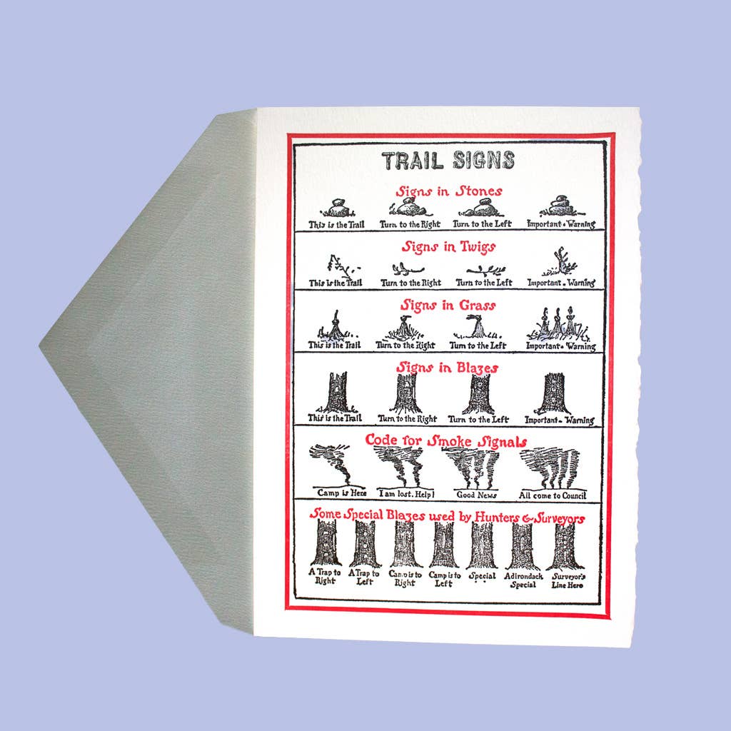 Saturn Press - Wholesale Everyday Greeting Card - Trail Signs1