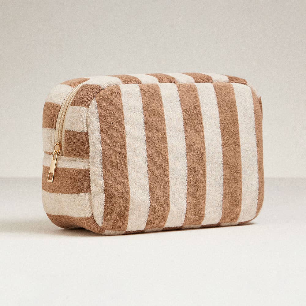 Sensibling Corp. - Wholesale Makeup/Cosmetic Bag - Striped Pattern Cosmetic Pouch Bag2