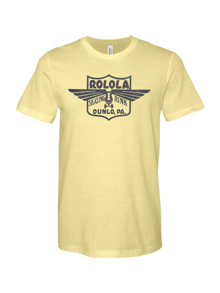 Yinzylvania - Wholesale Screen Printed T-Shirt - Unisex - Rolola Skating Rink - Dunlo, PA4
