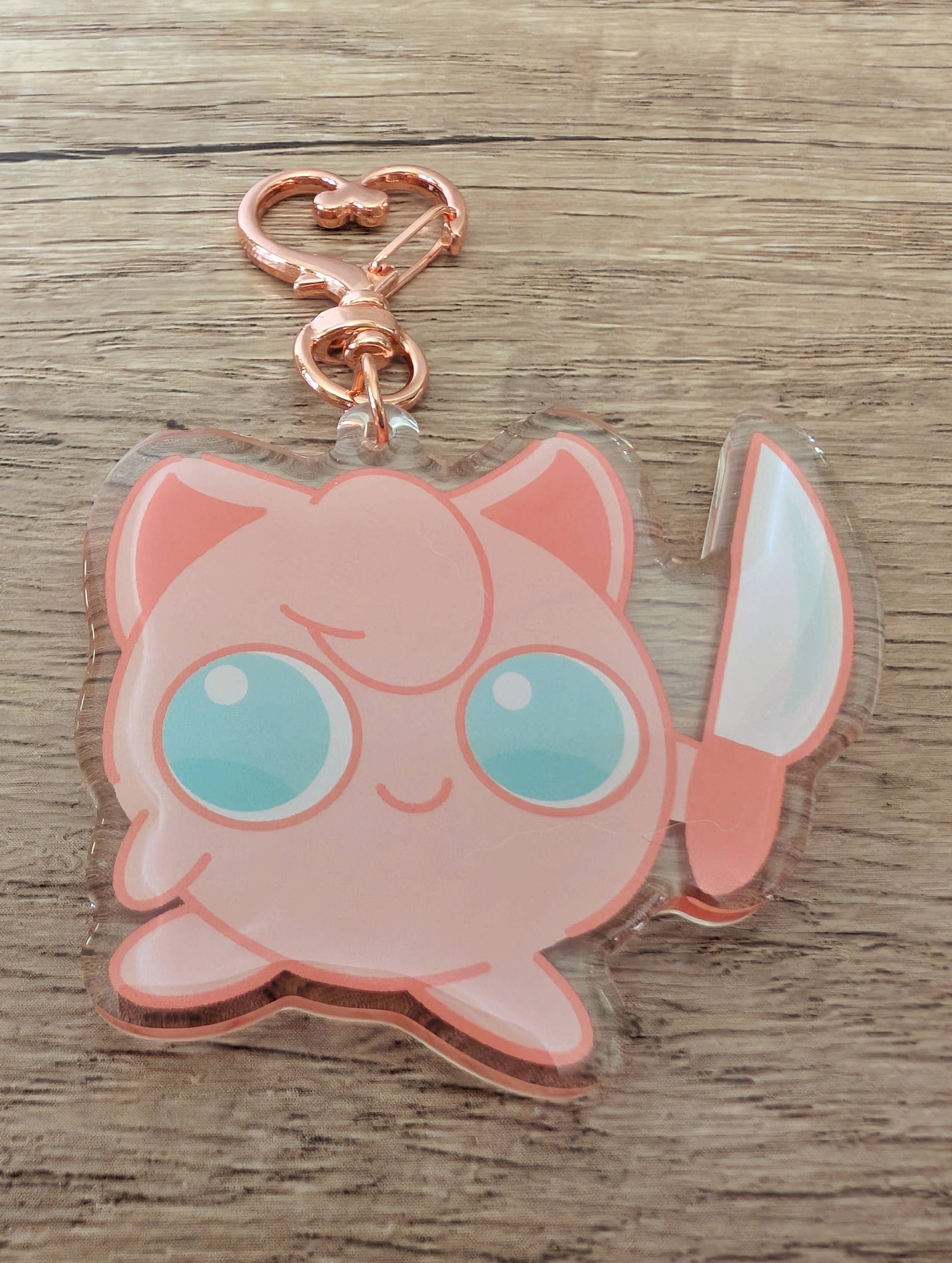 Sadsquatch - Wholesale Keychain - Unisex - Mischievous Jigglypuff - Cute Kawaii Pokemon Charm Keychain3