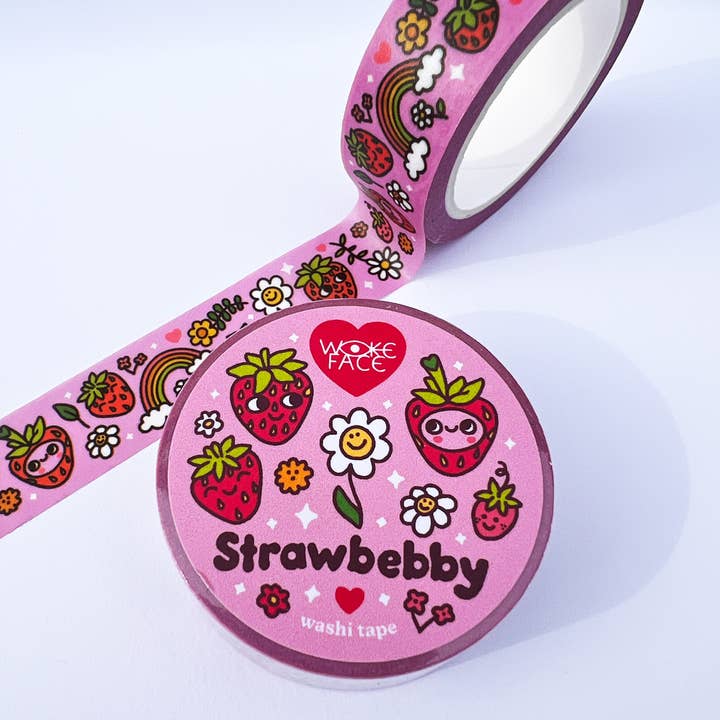 Nastro adesivo Washi - Strawbebby per la vendita all'ingrosso da parte di Wokeface