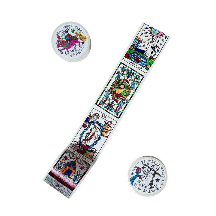 gentle thrills - Wholesale Washi tape - cowgirl tarot washi tape0