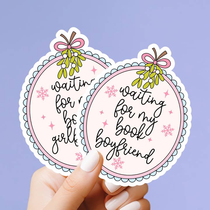 En attendant mon autocollant vinyle Petit(e) ami(e) de livre pour la vente par Market by Mari