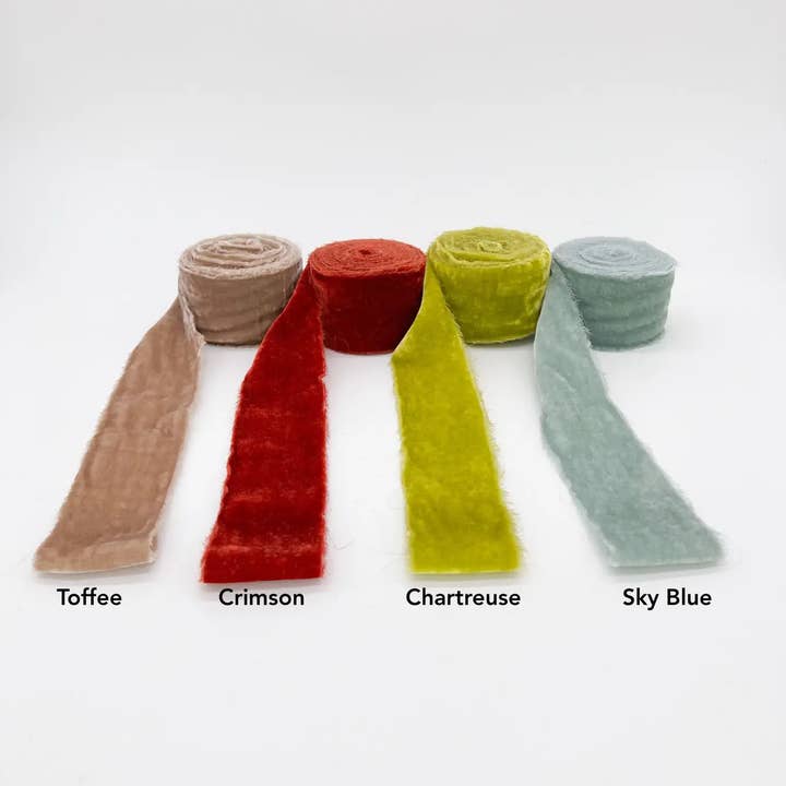 Trim & Twine - Wholesale Ribbon - Gift Wrapping - Boxed 2" Raw Edge Velvet Ribbon - 33 Colors 15