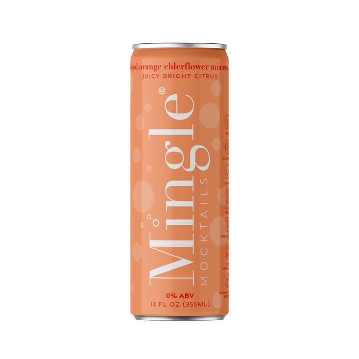 Mingle Mocktails - Wholesale Non-Alcoholic Aperitif/Mocktail - Blood Orange Mimosa 24 Pack (6x 4 12oz Pack Carton)
