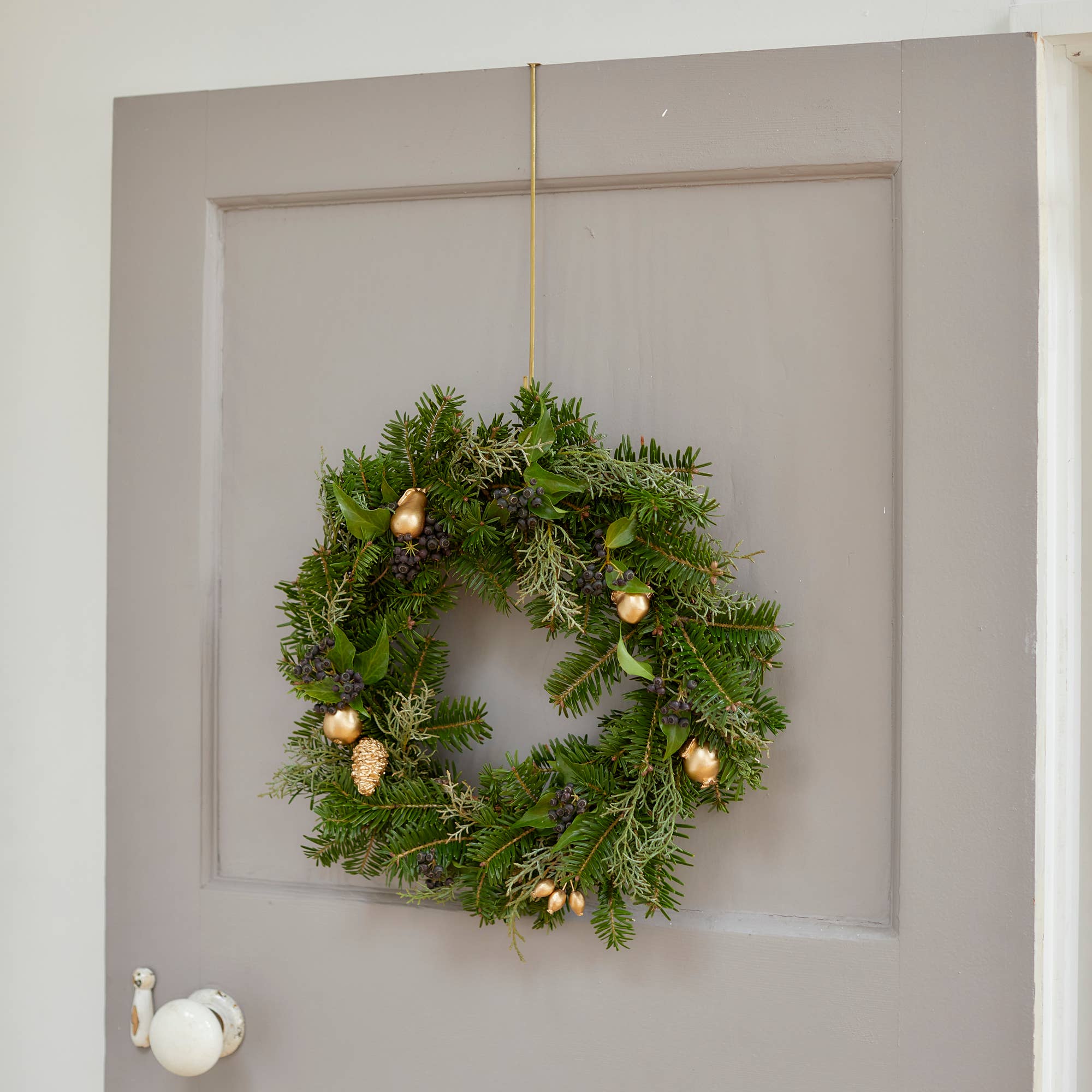 shesay – wholesale Väggkrok – Dörrkrok i mässing – Hängare utan borrning för kransar och hattar11