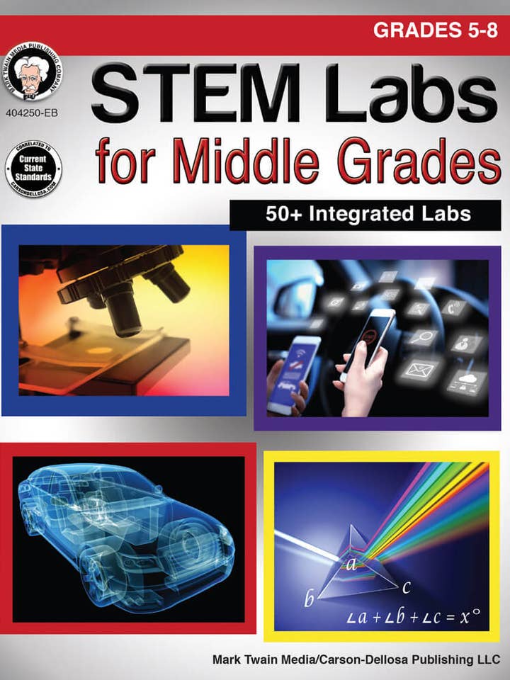 STEM Labs for Middle Grades, Grades 5 - 8 for wholesale by Carson Dellosa Education