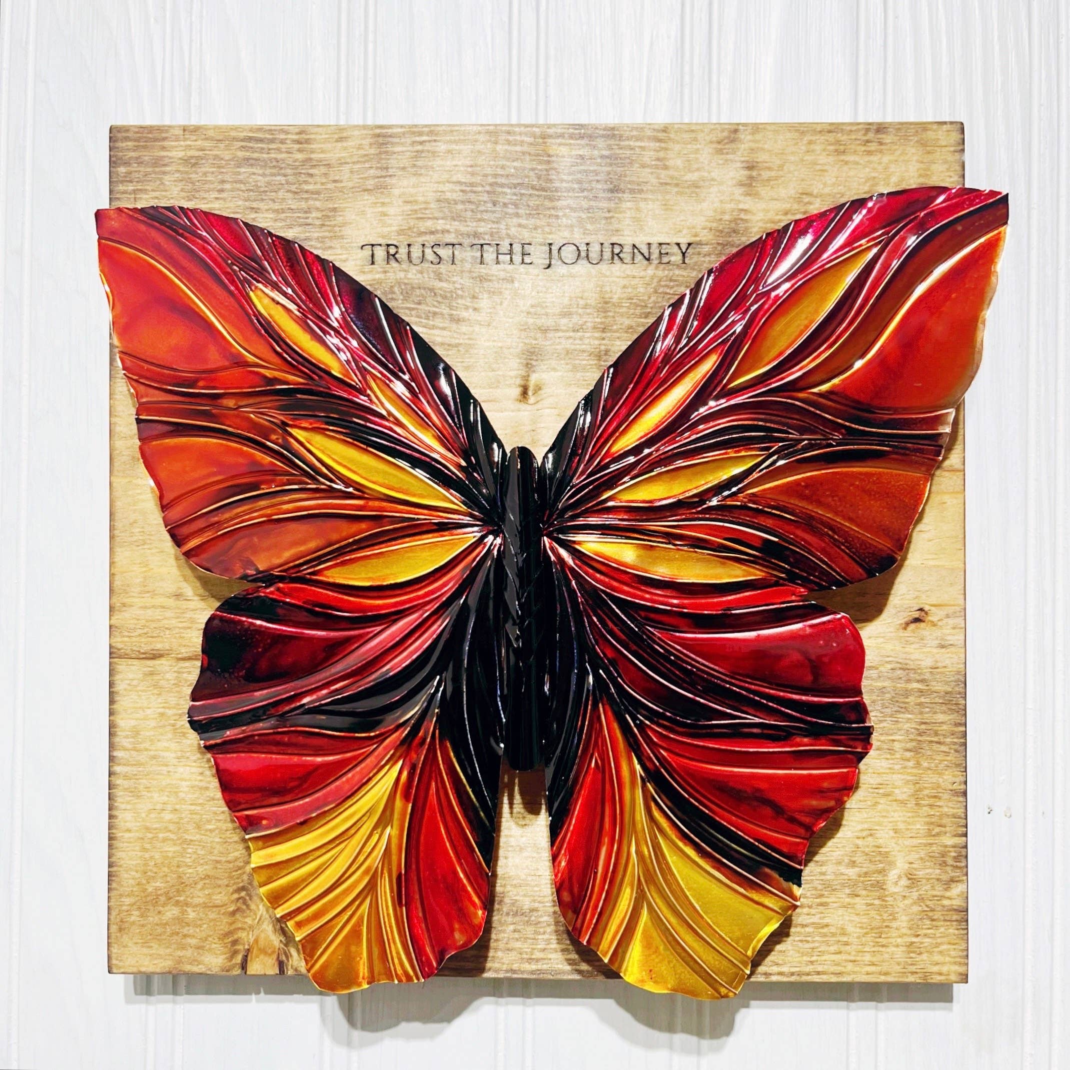 Timber Lane Studio - Wholesale Wall Accent - Mounted Copper Butterfly3