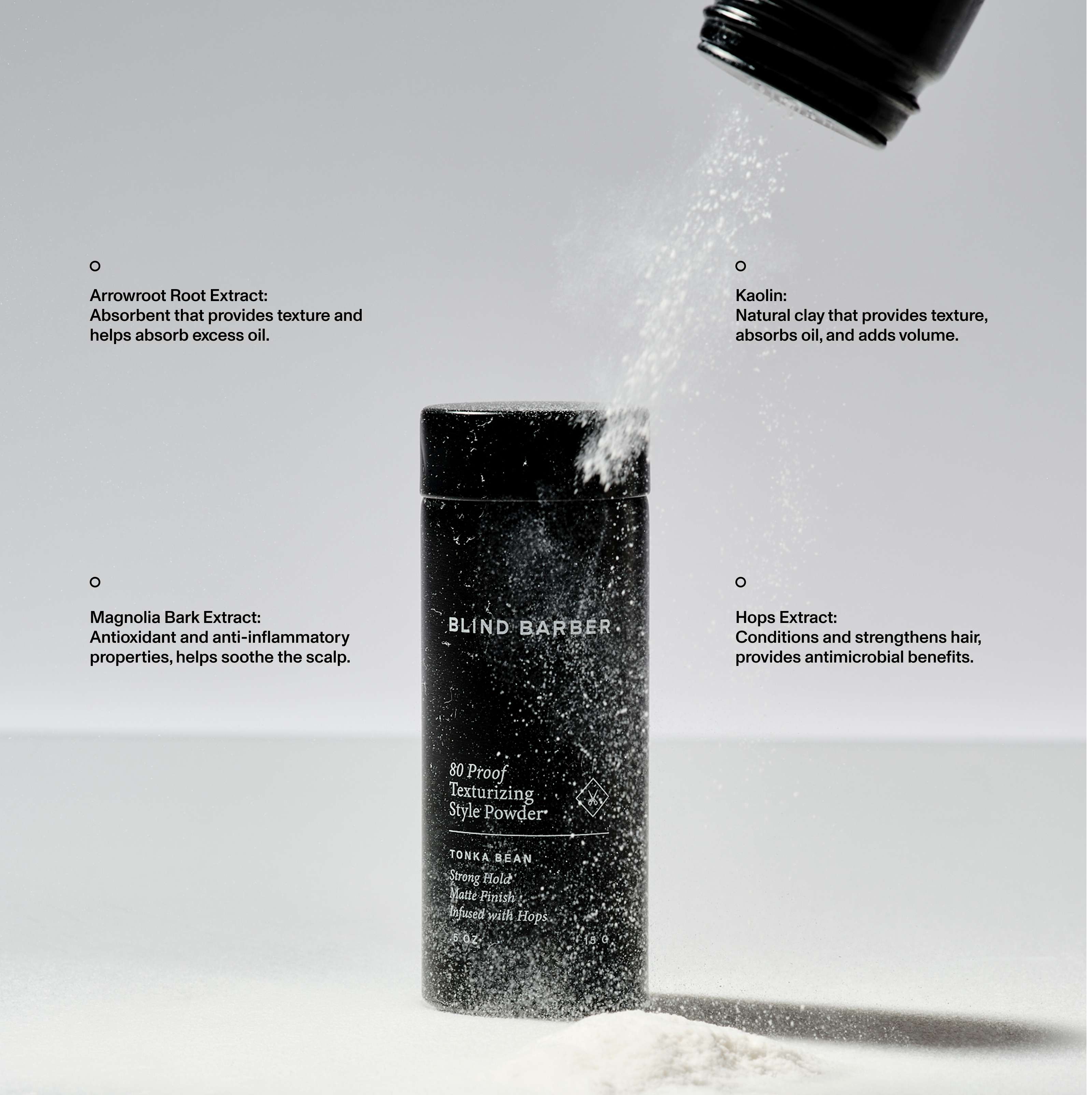 Blind Barber - Wholesale Hair Texture Balm/Paste/Pomade - 80 Proof Texturizing Style Powder2