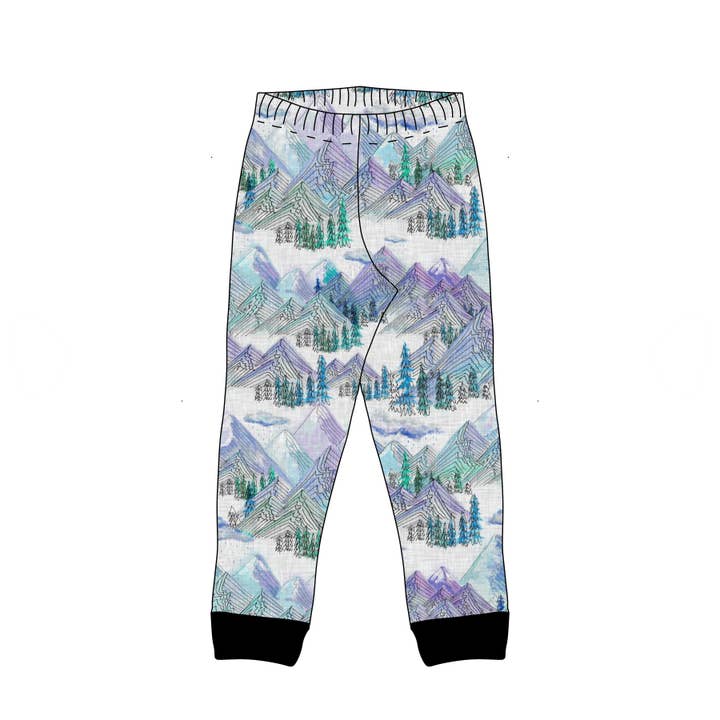 Leggings | Mountains | Winter for wholesale by BCR Handmade Organic Clothing