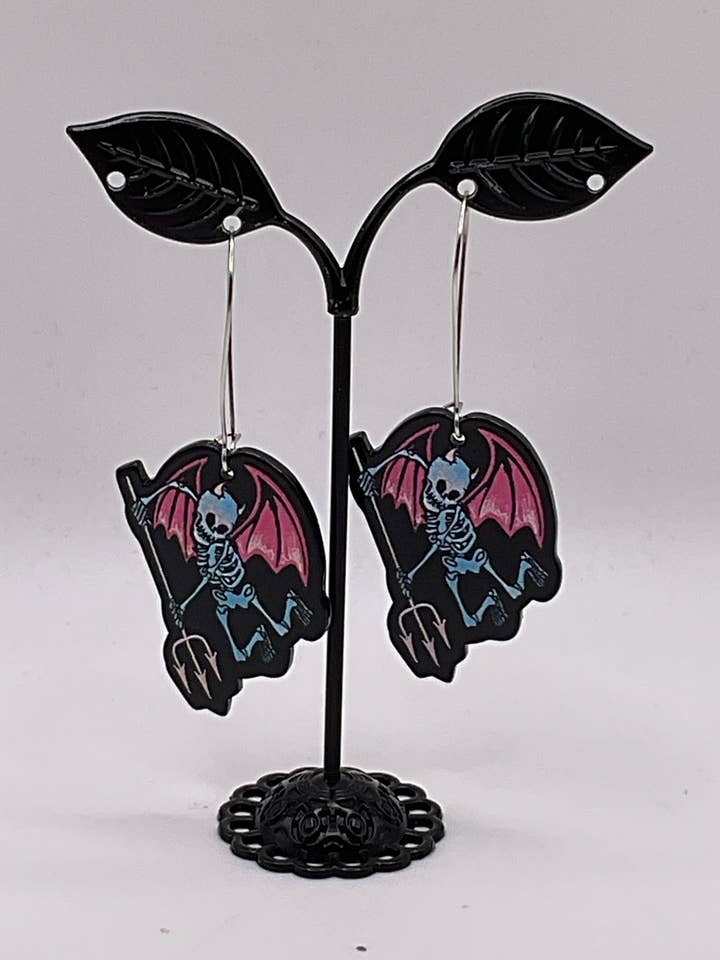 Teufel-Skelett-Ohrringe für den Großhandel von S and E Hobbies and Collectables