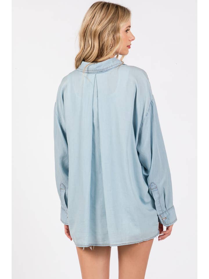 ZiA Apparel – wholesale Buttoned-down shirt – Women's – V-NECK LAPEL COLLAR SHIRT 16