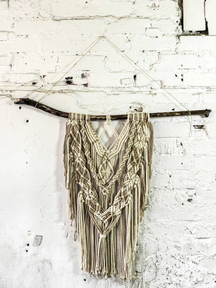 Macrame væghængende, væghængende, indretning af hjemmet for engroshandel hos Gypsy Moon Arts