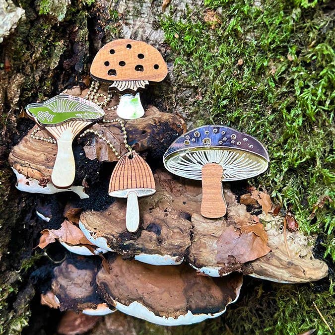 All Things We Like - Wholesale Dangle Earrings - Funghi eco earrings Amanita1